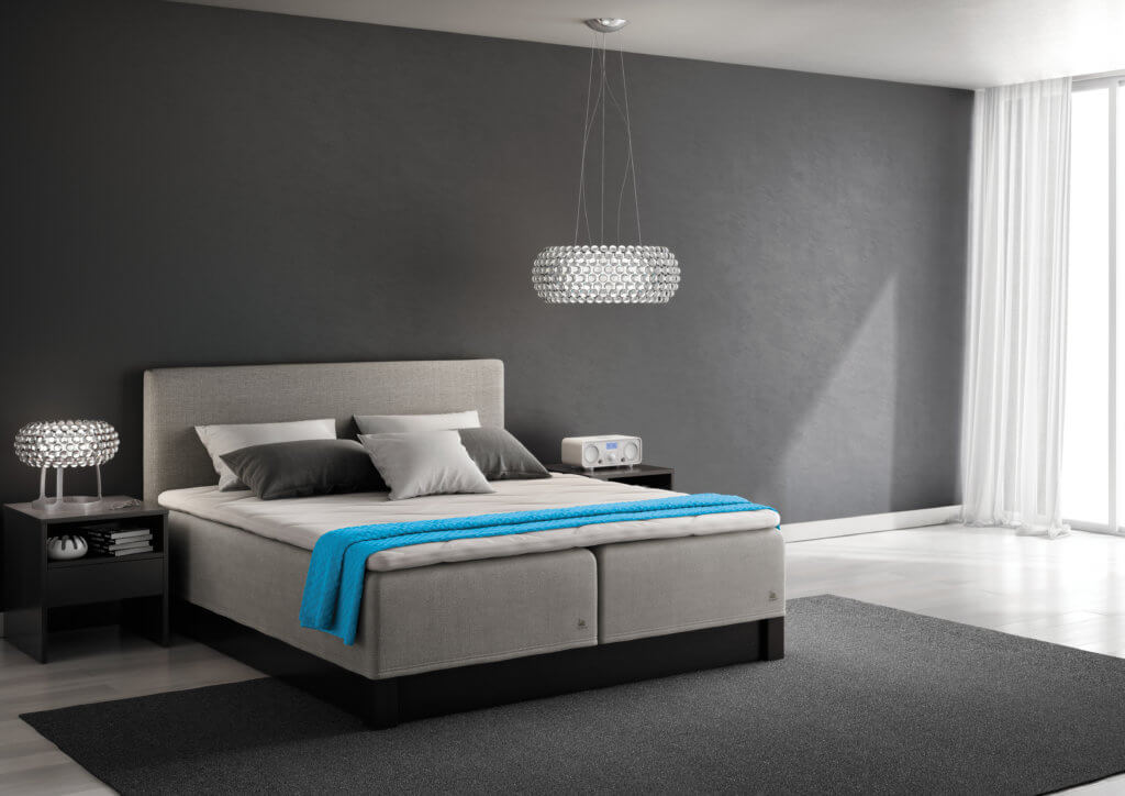 svane® Boxspring hellgrau